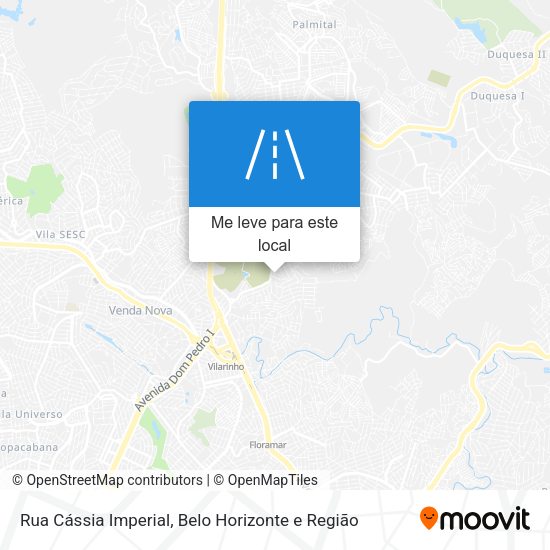 Rua Cássia Imperial mapa