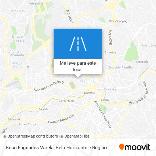 Beco Fagundes Varela mapa