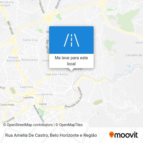 Rua Amelia De Castro mapa