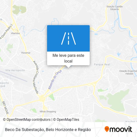 Beco Da Subestação mapa