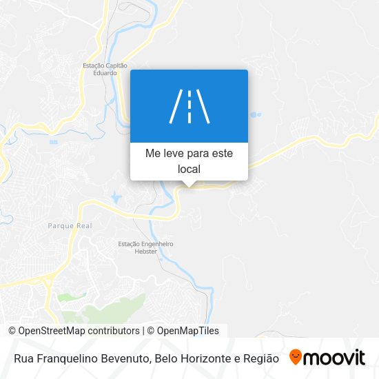 Rua Franquelino Bevenuto mapa