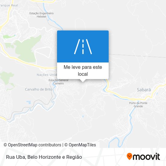 Rua Uba mapa