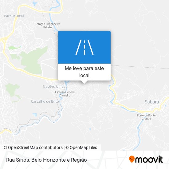 Rua Sirios mapa