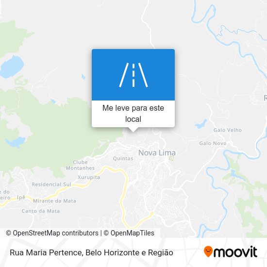 Rua Maria Pertence mapa