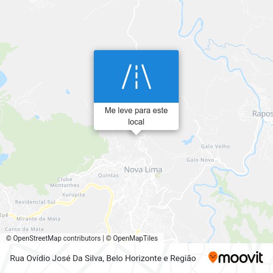 Rua Ovídio José Da Silva mapa