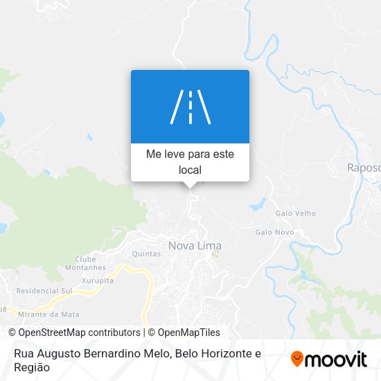 Rua Augusto Bernardino Melo mapa