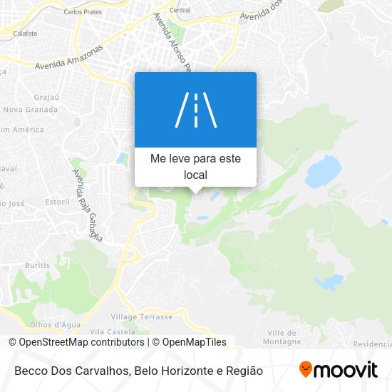 Becco Dos Carvalhos mapa
