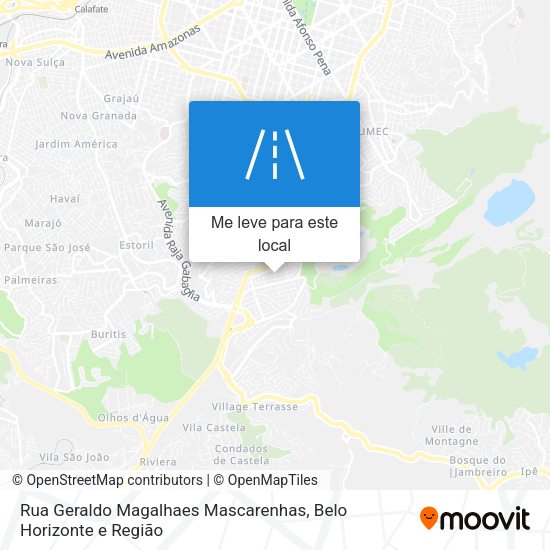 Rua Geraldo Magalhaes Mascarenhas mapa