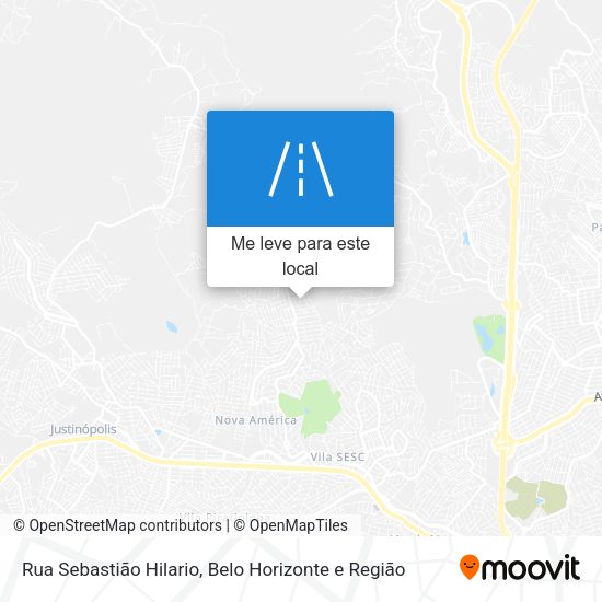 Rua Sebastião Hilario mapa