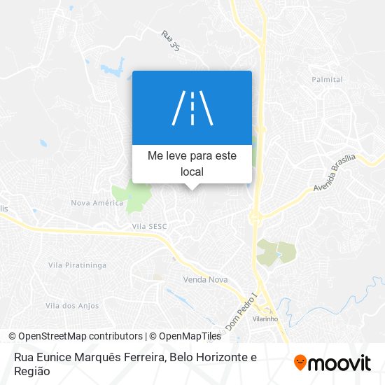 Rua Eunice Marquês Ferreira mapa