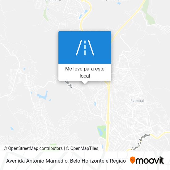 Avenida Antônio Mamedio mapa