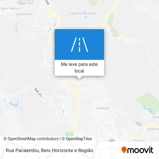 Rua Pacaembu mapa