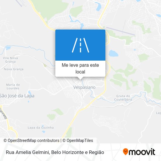 Rua Amelia Gelmini mapa