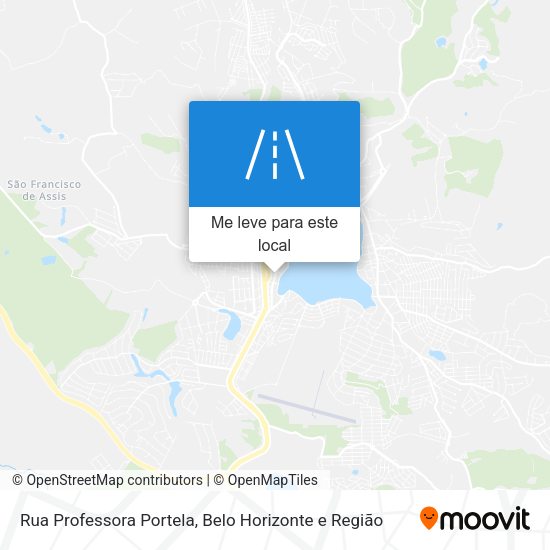 Rua Professora Portela mapa