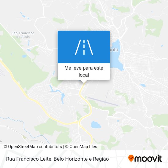 Rua Francisco Leite mapa