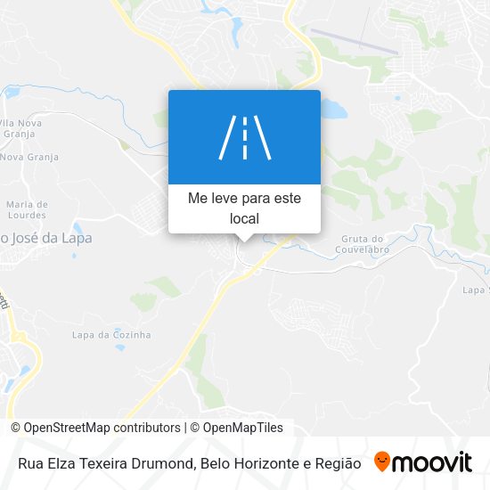Rua Elza Texeira Drumond mapa