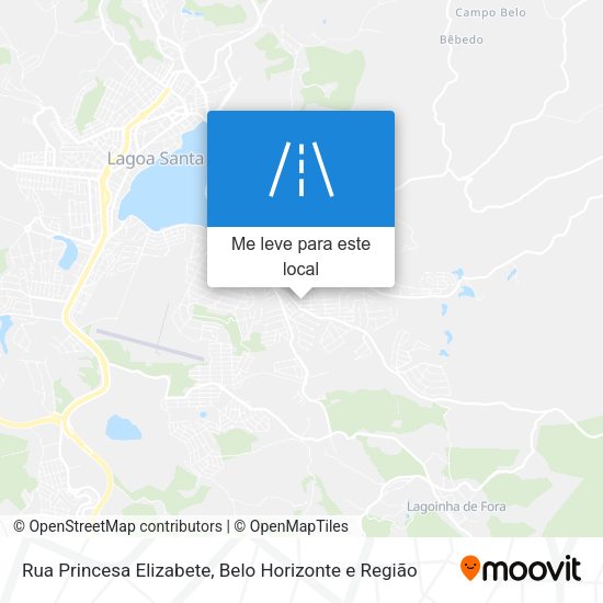 Rua Princesa Elizabete mapa
