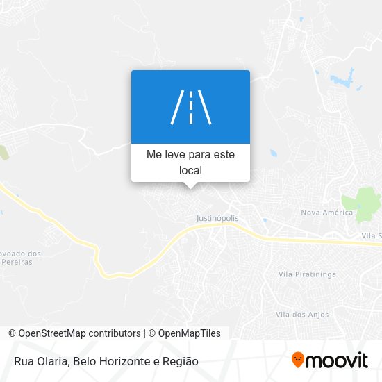Rua Olaria mapa