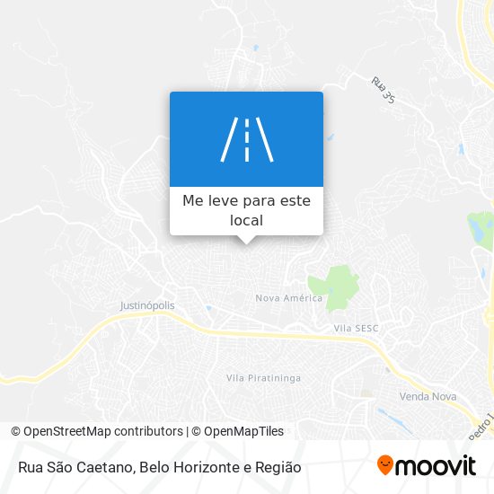 Rua São Caetano mapa