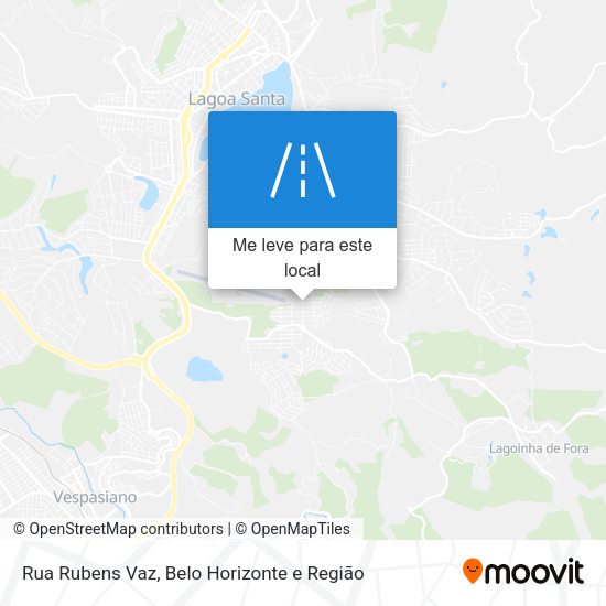 Rua Rubens Vaz mapa