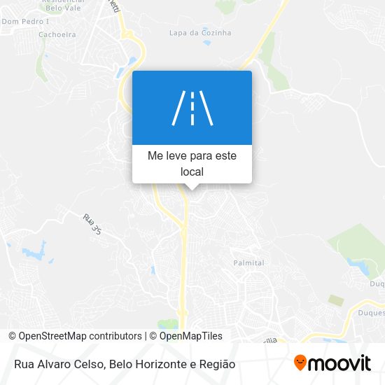 Rua Alvaro Celso mapa