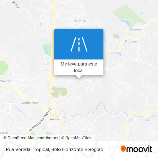 Rua Vereda Tropical mapa