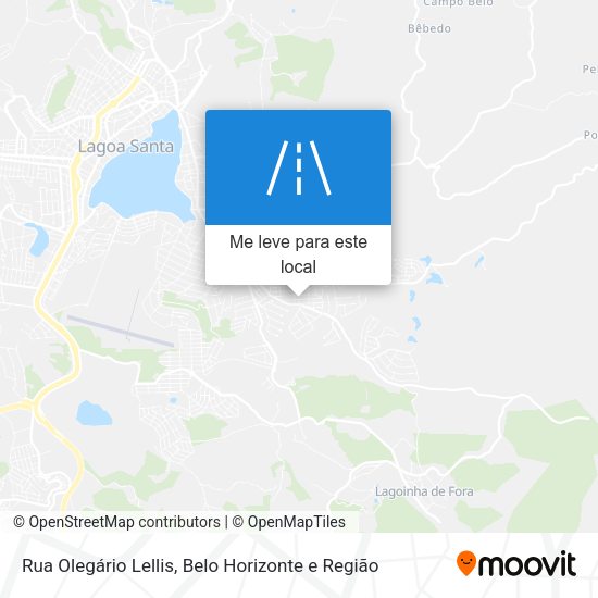 Rua Olegário Lellis mapa