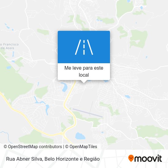 Rua Abner Silva mapa