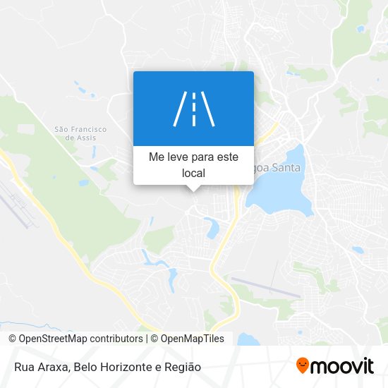 Rua Araxa mapa