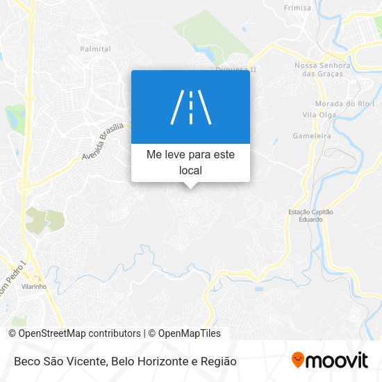 Beco São Vicente mapa