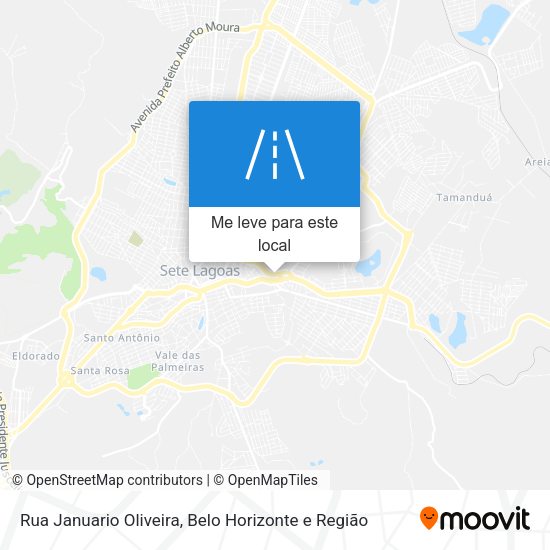 Rua Januario Oliveira mapa