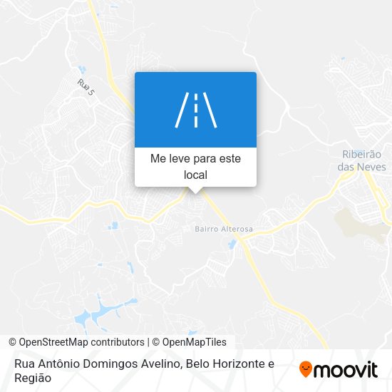 Rua Antônio Domingos Avelino mapa