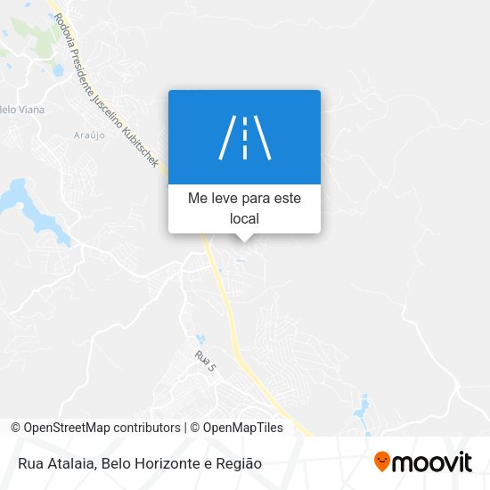 Rua Atalaia mapa