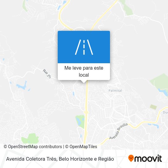 Avenida Coletora Três mapa