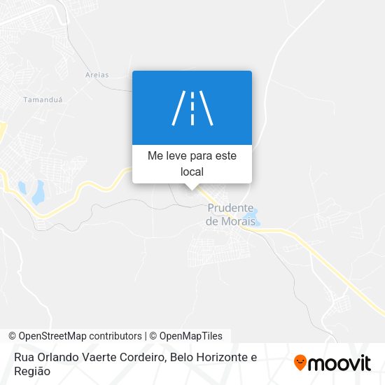 Rua Orlando Vaerte Cordeiro mapa