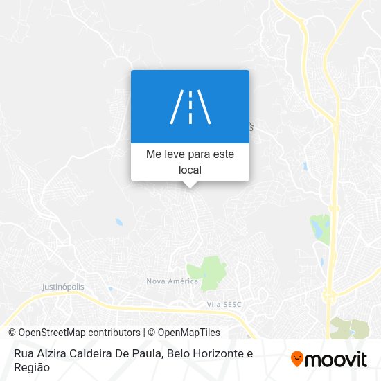 Rua Alzira Caldeira De Paula mapa