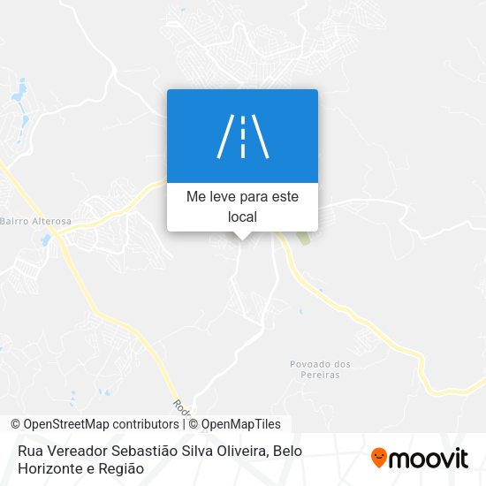 Rua Vereador Sebastião Silva Oliveira mapa