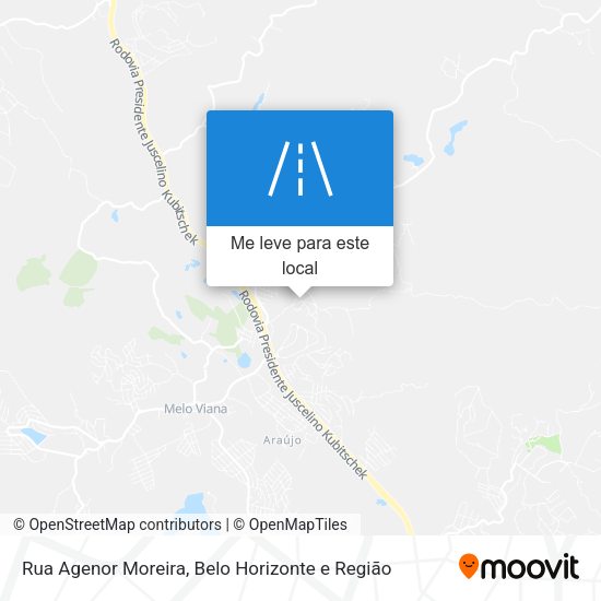 Rua Agenor Moreira mapa