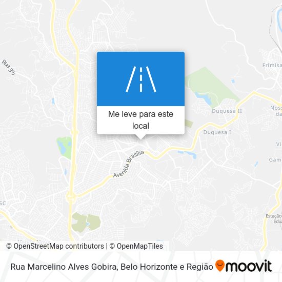 Rua Marcelino Alves Gobira mapa