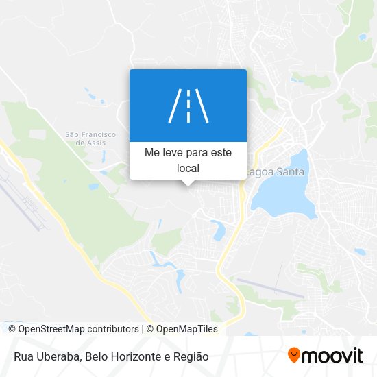 Rua Uberaba mapa