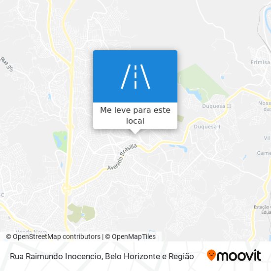 Rua Raimundo Inocencio mapa