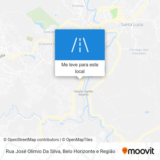 Rua José Olimio Da Silva mapa