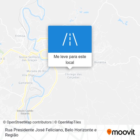 Rua Presidente José Feliciano mapa