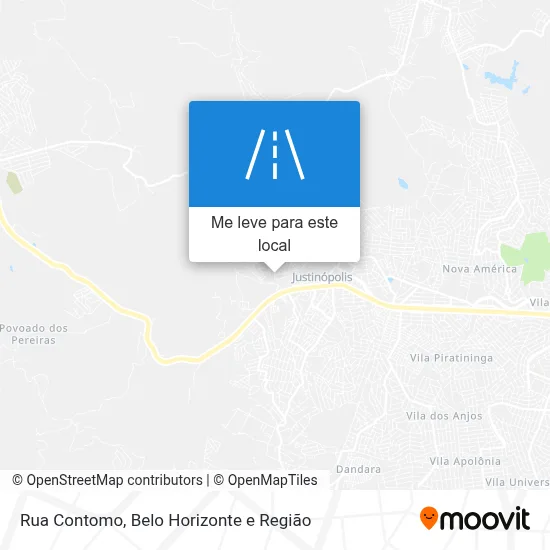 Rua Contomo mapa