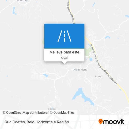 Rua Caetes mapa