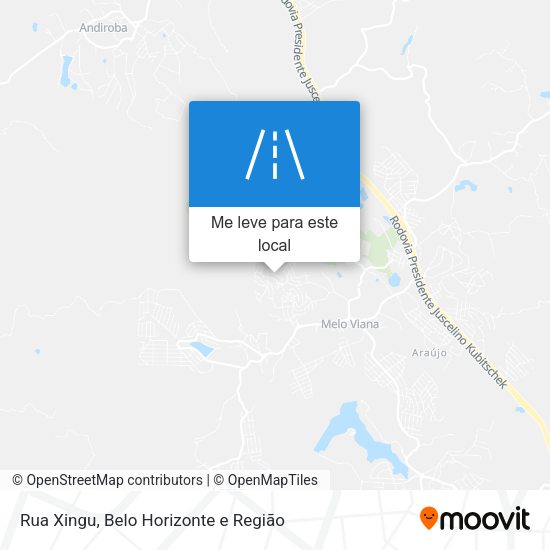 Rua Xingu mapa