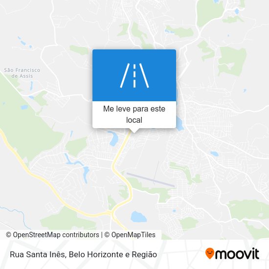 Rua Santa Inês mapa