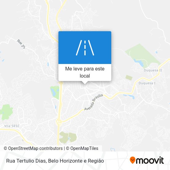 Rua Tertulio Dias mapa