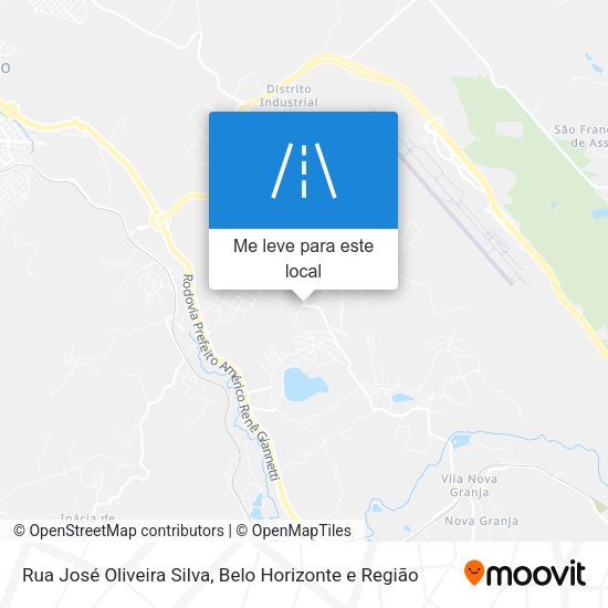 Rua José Oliveira Silva mapa