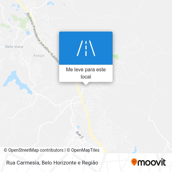 Rua Carmesia mapa